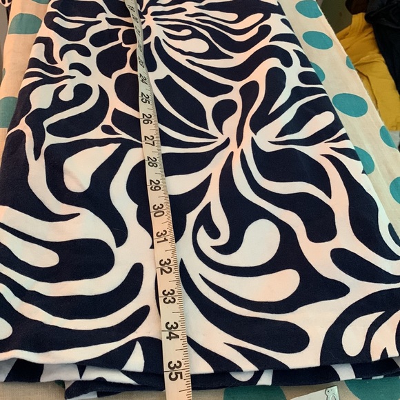 Skirtin Around Shift Dress Blue and White Pattern. - Picture 6 of 6